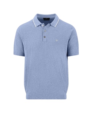 FYNCH-HATTON KNITTED POLO SHIRT NEW BREEZE