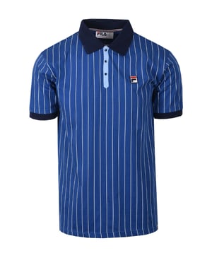 FILA BB1 VINTAGE STRIPED POLO LIMOGES/WHITE/NAVY