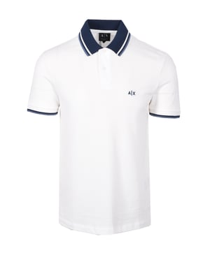 ARMARNI EXCHANGE POLO SHIRT OFF WHITE