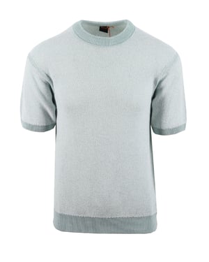Boss Orange KANTONIO KNITTED T-SHIRT TURQUOISE