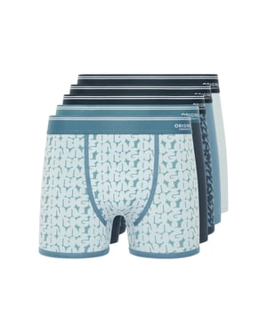 Crosshatch Heren Dringal Boxershorts (5-pack) (Blauw)