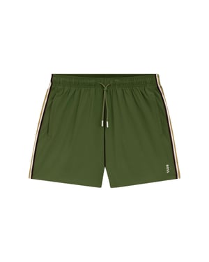 Boss Black ICONIC SWIM SHORTS OPEN GREEN