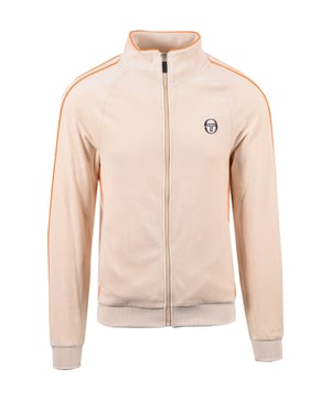 SERGIO TACCHINI TASSO VELOUR TRACK TOP SANDSHELL/ORANGE PEPPER