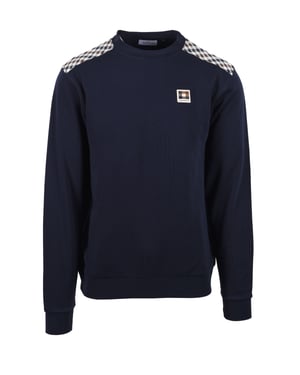 AQUASCUTUM LAMINA CREWNECK SWEATSHIRT NAVY