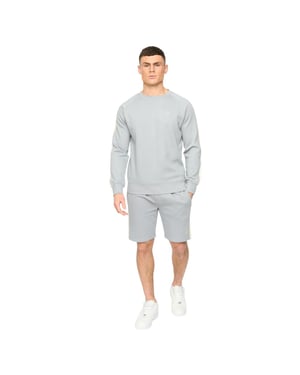 Crosshatch Heren Cresswill Sweatshirt (Staalblauw)