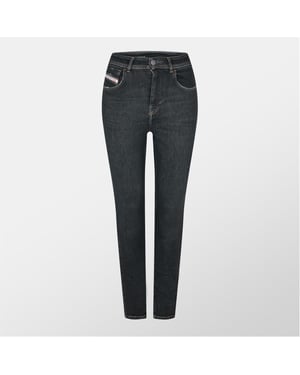 Women's Diesel Skinny 1984 Slandy High Jeans in Black/Grey Denm