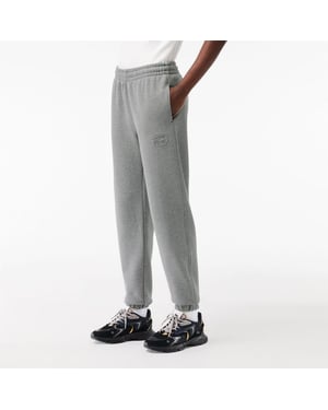 Women's Lacoste Leg Embroidered Sweatpants in Grey