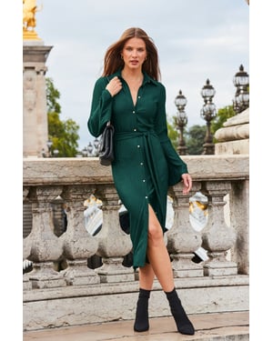 Sosandar Green Dress