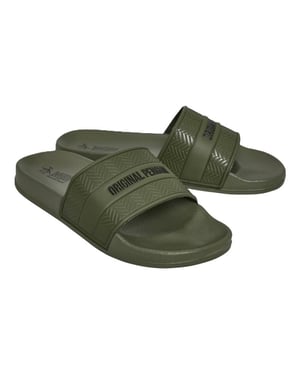 Penguin Paradise Heren Khaki Slippers