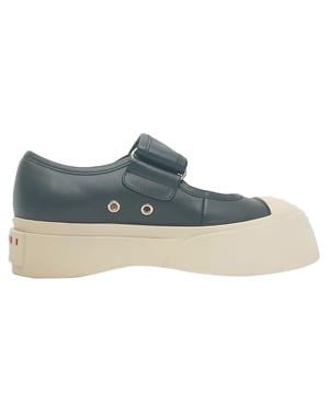 Marni Pablo Mary-Jane Sneakers in Black Nappa Calf Leather