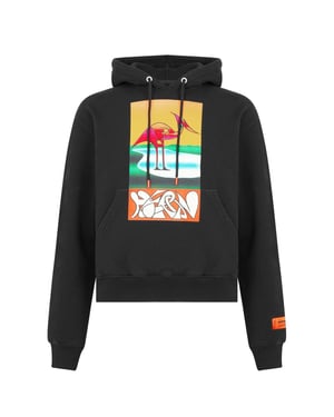 Men's Heron Preston Abstract Heron Hoodie in Black 1020