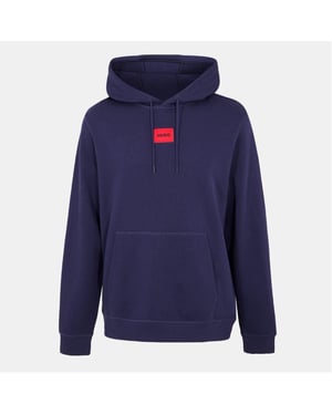 Men's Hugo Over The Head Hoodie in Navy 418