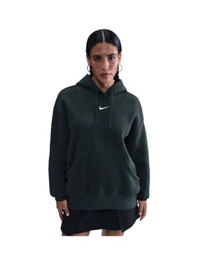 Women's Nike Phoenix Fleece Over Oversized Pullover Hoodie in Seaweed/Sail