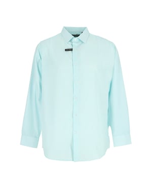 Men's Scotch and Soda Pattern Long Sleeve Shirt Collar Shirt in White/Lt Green
