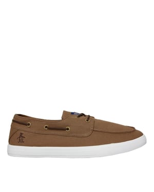 Penguin Zeeman Canvas Heren Tan Veterschoenen