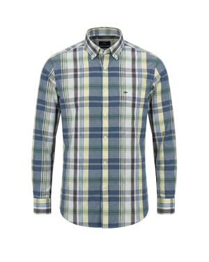 FYNCH-HATTON LONG SLEEVED SHIRT AUBERGINE