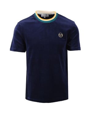 SERGIO TACCHINI MONTE VELOUR T-SHIRT MARITIME BLUE