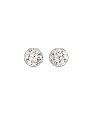 Luxenter Oorbellen van 925 sterling zilver en glanzende zirkonia met rhodiumafwerking - Micmir