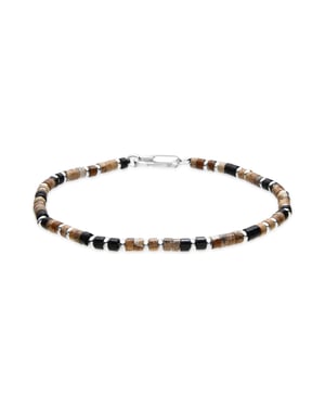 Luxenter Armband met zilveren afwerking en landschapsjaspis - Hayo