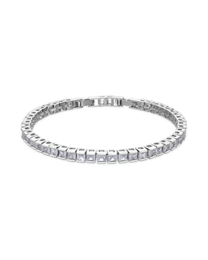 Luxenter Armband met zilveren afwerking en glanzende zirkonia - Zaix