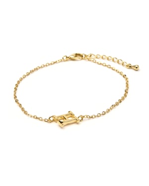 Luxenter Armband met 18-karaats geelgouden afwerking - Alphabet