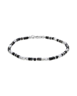 Luxenter Armband met zilveren afwerking en grijs wolkachtig kwarts - Hayo