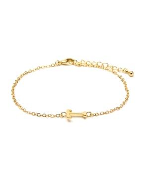 Luxenter Armband met 18-karaats geelgouden afwerking - Alphabet