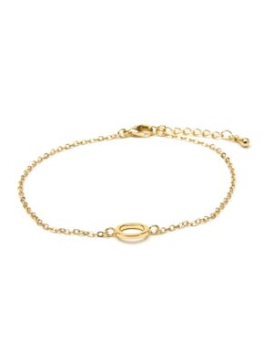Luxenter Armband met 18-karaats geelgouden afwerking - Alphabet