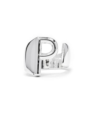 Luxenter Ring met zilveren afwerking - Alphabet
