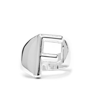 Luxenter Ring met zilveren afwerking - Alphabet