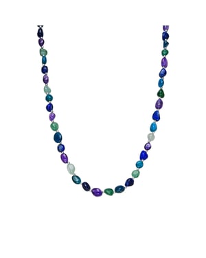 Luxenter Ketting met zilveren afwerking en natuurlijke amethist - Umavi