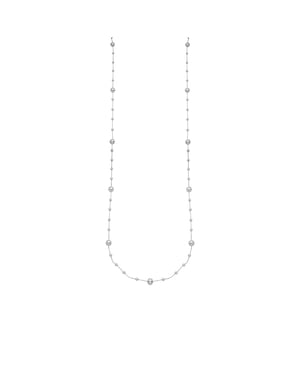 Luxenter Ketting met witte parel, zilveren afwerking - Xyaz