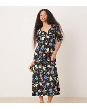Miss Selfridge Petite midi tea dress in floral print