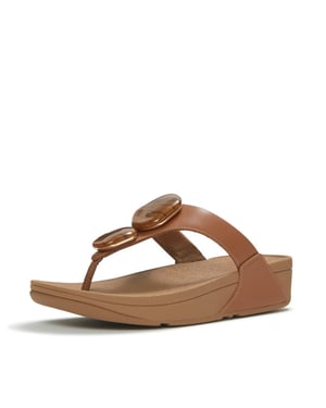 FitFlop Lulu marbled-stone toe-post sandals