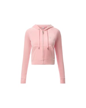 Juicy Couture Madison classic velour hoodie with juicy logo