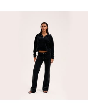 Juicy Couture Iccle diamante oversized cropped hoodie