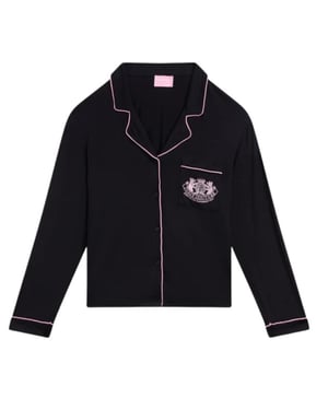 Juicy Couture Jersey ls button up top