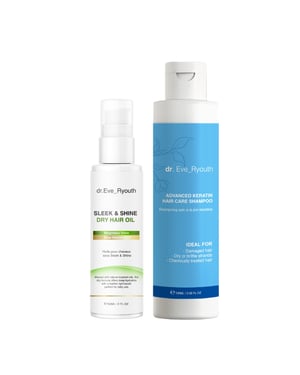 AVANCERAT KERATIN HÅR VÅRD SHAMPOO 100ML + SLEEK & SHINE TORR HÅROLJA 60ML