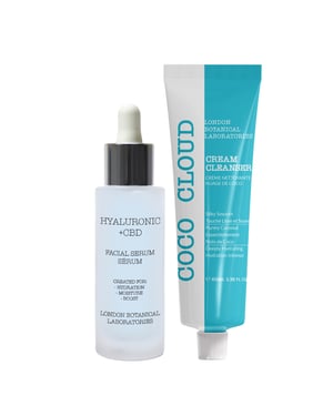Coco Cloud Cream Cleanser 100 ml + Hyaluronsyra + CBD Moisturizing Surge Serum 30 ml
