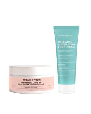 HUDÅTERSTÄLLANDE MULTI-OIL KROPPSSMÖR 100 ml + Förnyande & Återfuktande Fotkräm 100 ml