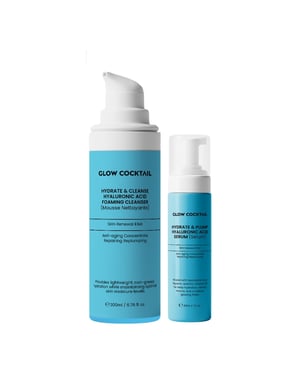 Hydrate & Cleanse Hyaluronsyra Skumrengöring 200ml + Hydrate & Plump Hyaluronsyra Serum 30ml