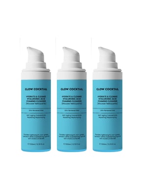 3 X Hydrate & Cleanse Hyaluronsyragel Rengöringsskum 200ml