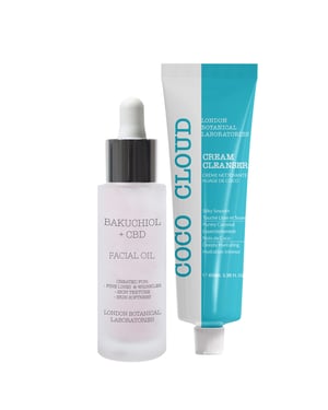 Coco Cloud Cream Cleanser 100ml + Bakuchiol + CBD Serum 30ml