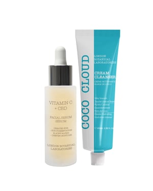 Coco Cloud Cream Cleanser 100ml + Vitamin C + Cbd Serum 30ml