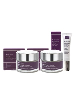 Snake Venom + Collagen Wrinkle Filler Eye Cream 15 ml + Snake Venom + Collagen Wrinkle Filler Day Moisturiser 50ml + Snake Venom + Collagen Wrinkle Filler Night Moisturiser 50ml
