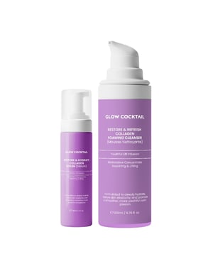 Restore & Hydrate Collagen Serum 30ml +Restore & Refresh Collagen Foaming Cleanser 200ml