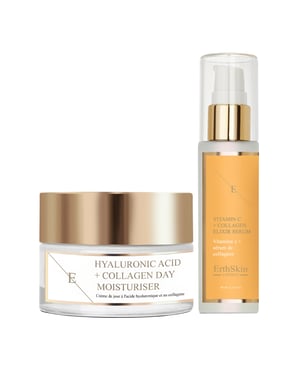 Vitamin C + Kollagen Elixir Serum 60ml + Hyaluronsyra & Kollagen Dagkräm 50ml