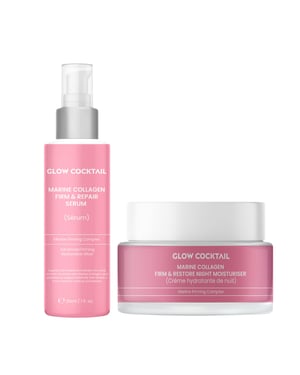Marin Kollagen Firm & Reparera Serum 30ml + Marin Kollagen Firm & Återskapa Nattkräm 50ml