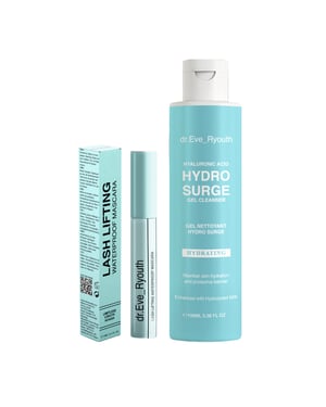 Lash Lifting Vattentät Mascara + HYALURONSYRA HYDRO SURGE GEL RENGÖRARE 100ml