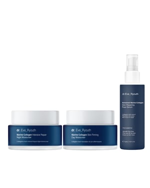AVANCERAT MARINT KOLLAGEN HUDREPARERANDE ANSIKTSERUM 30ml + MARINT KOLLAGEN HUIDUPPHÅLLANDE DAGKRÄM 50ml + MARINT KOLLAGEN INTENSIV REPARERANDE NATTKRÄM 50ml